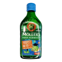 Фото Рыбий жир Меллер Moller omega 3 (Mollers) раствор с фруктовым вкусом Европа фл. 250мл