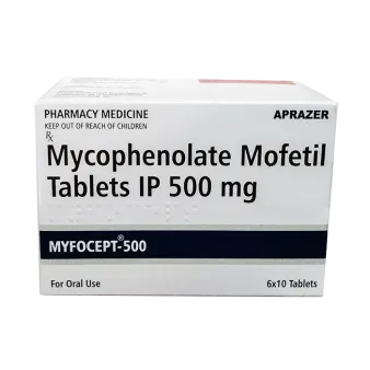 Микофенолата мофетил (Myfocept-500) таблетки 500мг №60