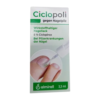 Циклополи (Сiclopoli) Циклопирокс 8% лак от грибка ногтей 3.3мл